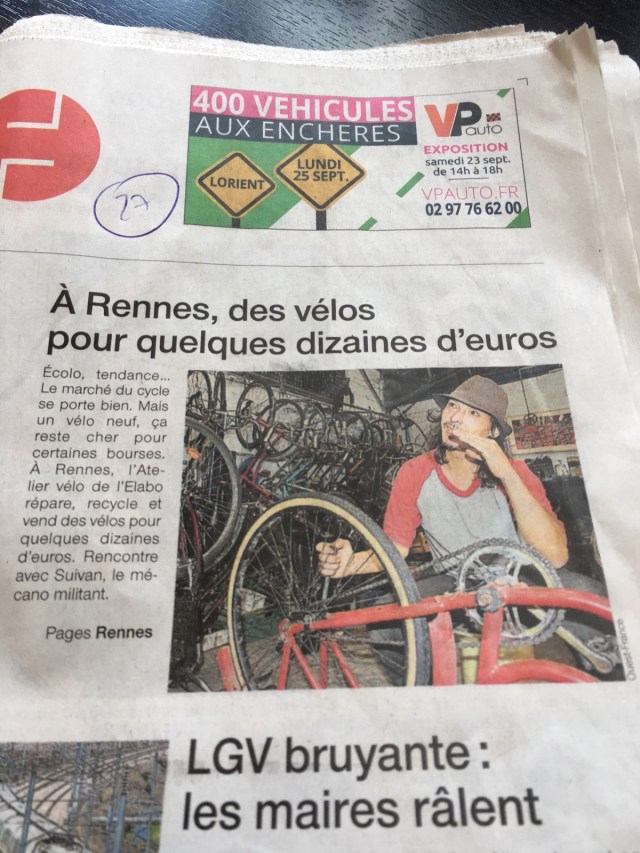 SUIVAN OUEST FRANCE VELO